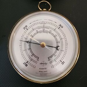 Vintage Barometer by Swift Scientist, Model No. 477 Barometer - Made in France